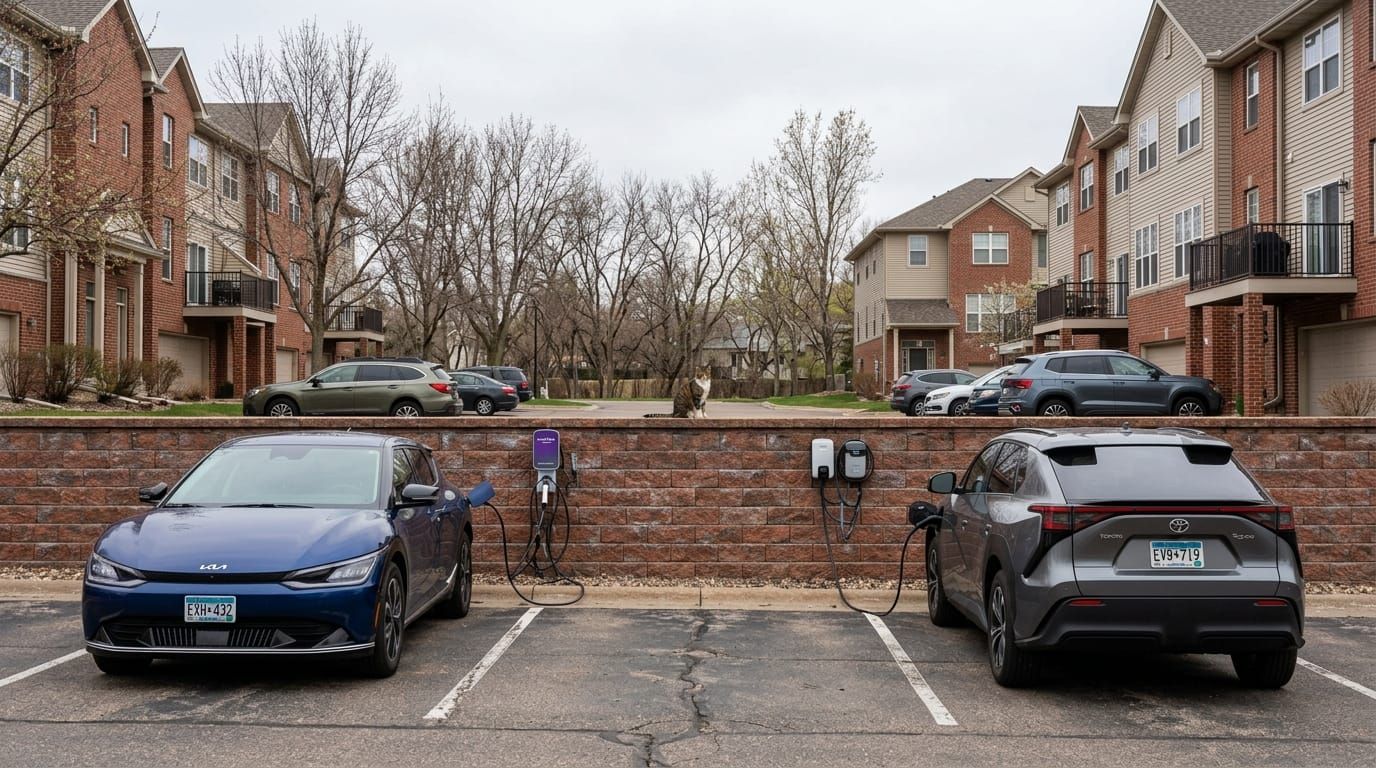 EV charger installation in Eagan, MN